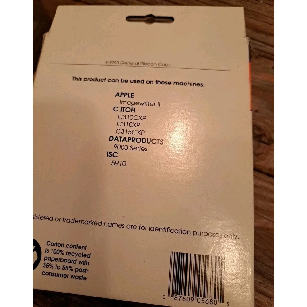 CRC APPLE Imagewriter II Ribbon T537-5N4C